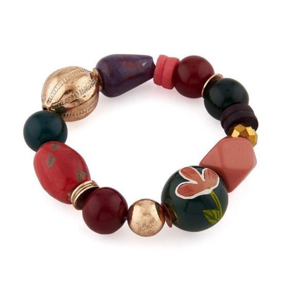 Chelsea NYC Multicolor Bead Stretch Bracelet